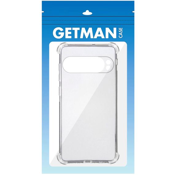 TPU чохол GETMAN Ease logo посилені кути Full Camera для Google Pixel 11 Безбарвний (прозорий) | Зображення 1
