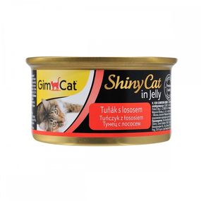 Вологий корм з тунцем та лососем для котів GimCat Shiny Cat, 70 гр