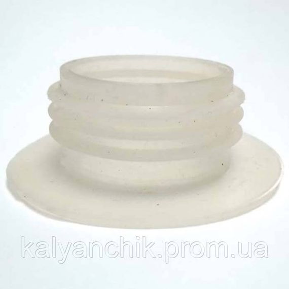 >Уплотнитель под колбу кальяна с юбкой силиконовый Skirt белый | Зображення 1