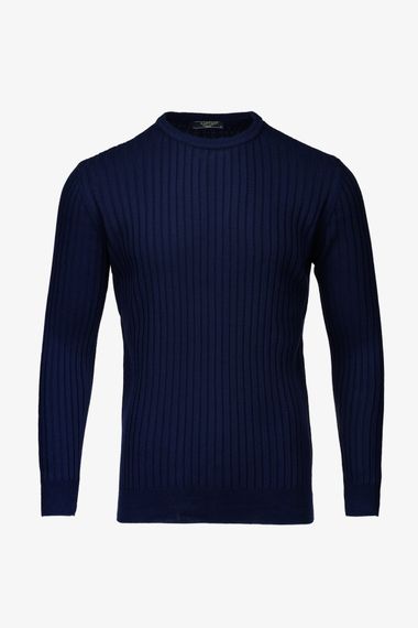 Джемпер однотонний чоловічий Kaptan 1111 L Синій shop (2000990775627) | Зображення 5