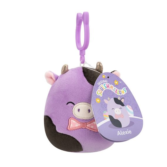 М'яка іграшка на кліпсі Корівка Олексі Squishmallows SQCP00463, 9 см | Зображення 1