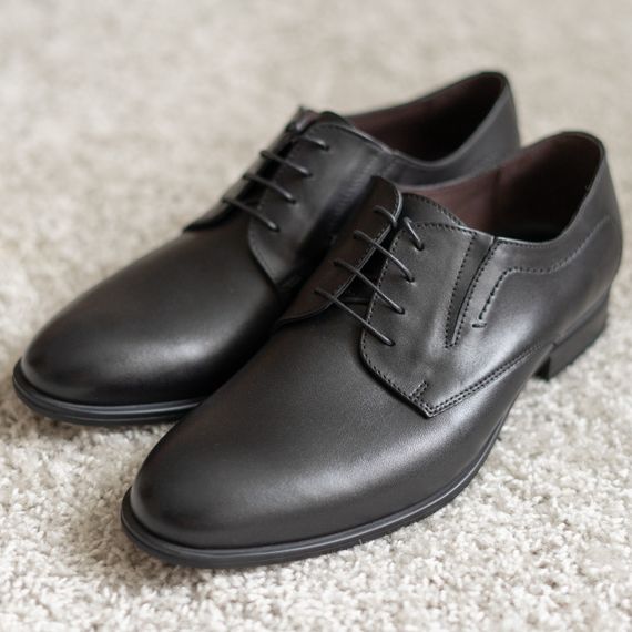 Шкіряні туфлі на шнурівці 39 розмір | Зображення 1