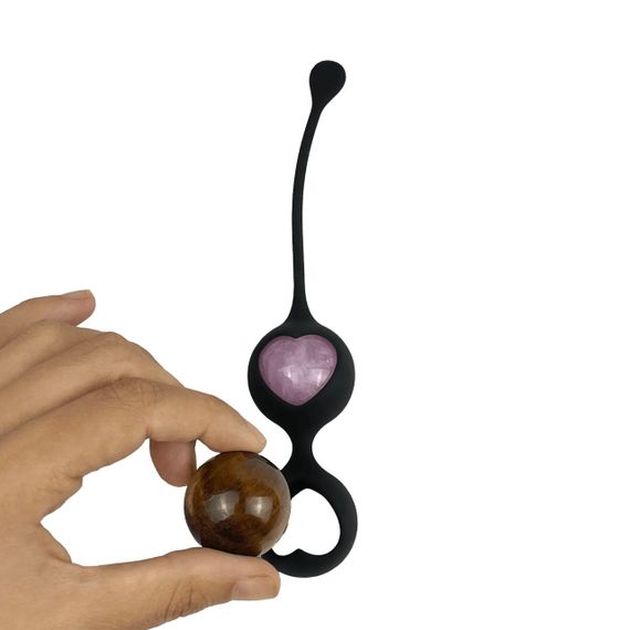 Набір кульок Кегеля Adrien Lastic Harmony Stones з натуральним камінням sexstyle | Зображення 1