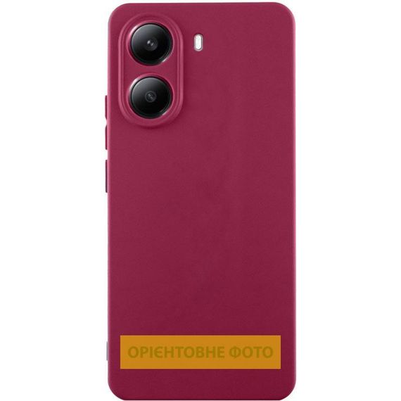 Чохол Silicone Cover Ummi Lakshmi Full Camera (AA) для Motorola Edge 50 Ultra Бордовий / Marsala