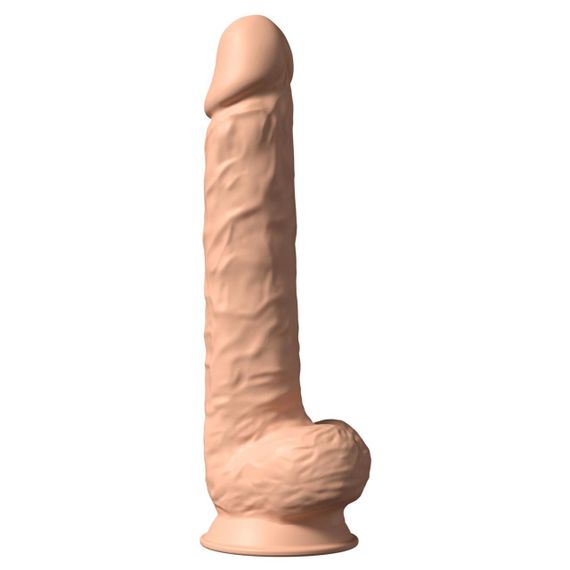 Фалоімітатор SilexD Kingston Flesh (MODEL 15in), двошаровий, силікон+Silexpan, діаметр 7 см Sex Aura | Зображення 1