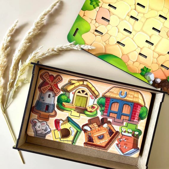 Настільна розвиваюча гра "Панорама: ферма" Ubumblebees (ПСФ130) PSF130 з картками | Зображення 5