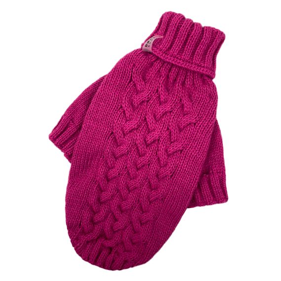 Светр в'язаний Косичка малиновий Y-282 | Зображення 1