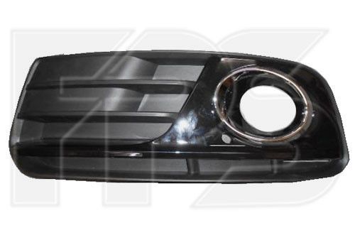 Решетка переднего бампера левая (с отв. + хром окуляр) Audi Q5 '12-16 (FPS)