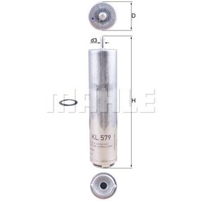 Фильтр топливный Mahle KL579D