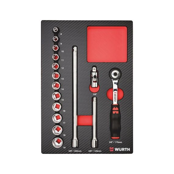 Набір торцевих головок 3/8IN, 16 шт.