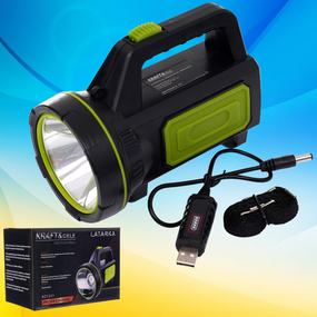 Ліхтар прожекторний з LED-лампою KD1241. Ліхтарик, фонарик, павербанк