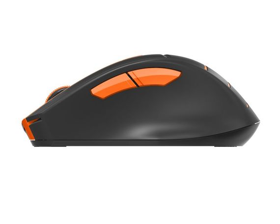 Миша бездротова A4Tech Fstyler FG30S (Orange), безшумна, USB, колір чорний+помаранчевий | Зображення 2