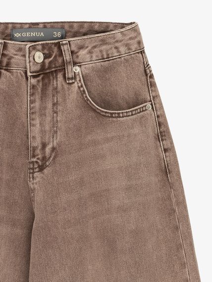 Джинси однотонні жіночі GENUA 5229 44 Коричневий shop (2000999622984) | Зображення 1