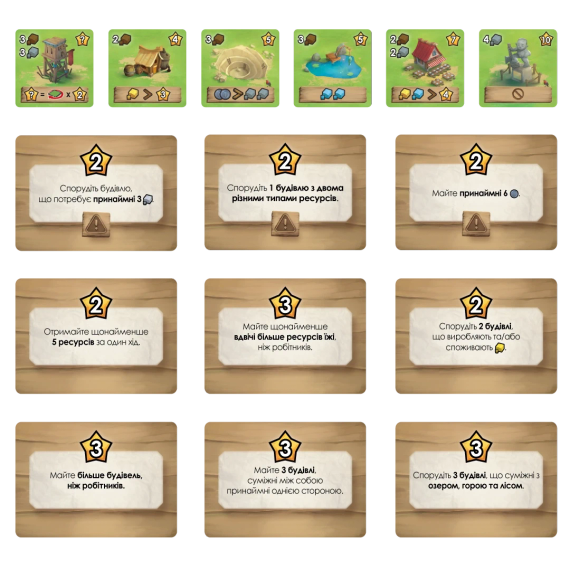 Настольная игра Городишко (Little Town) укр. | Зображення 3