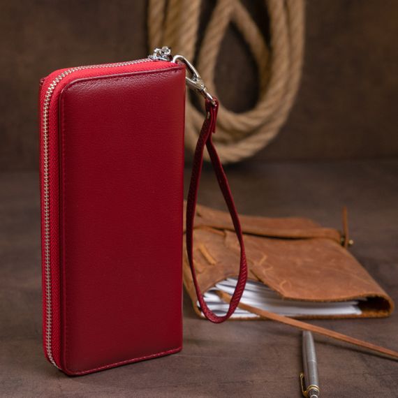 Кошелек кожаный женский ST Leather 19293 Бордовый | Зображення 9
