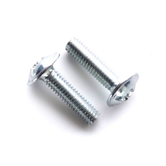 Гвинт метричний із напівкруглою головкою з прес-шайбою М4*20 DIN 967 кл. пр. 4,8 цинк білий (пач 200 шт.) APRO 5024020-21 | Зображення 1