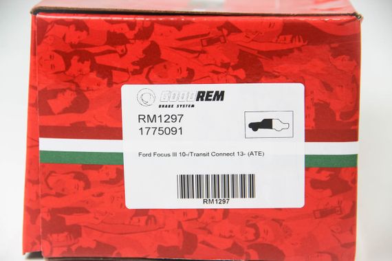Колодки передні гальмівні Ford Focus III 10-/Transit Connect 13-(ATE), GOODREM (RM1297) | Зображення 3