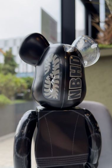 Bearbrick дизайнерська статуетка ведмідь Беарбрік 28 см mb031 чорний | Зображення 4