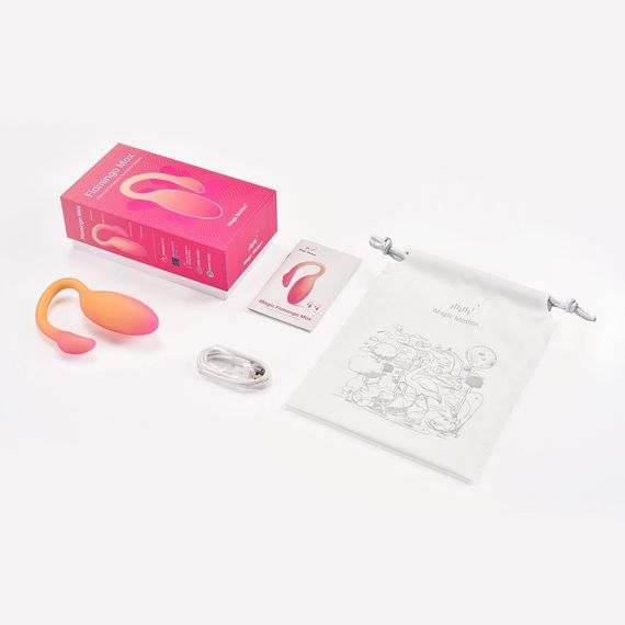 Смарт-віброяйце Magic Motion Flamingo Max Orange 2 в 1: віброяйце та тренажер Кегеля, 10 режимів | Зображення 9