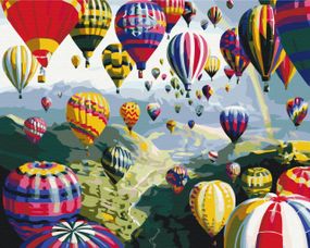 Картина за номерами "Різнокольорові кулі", 40x50 BS6524