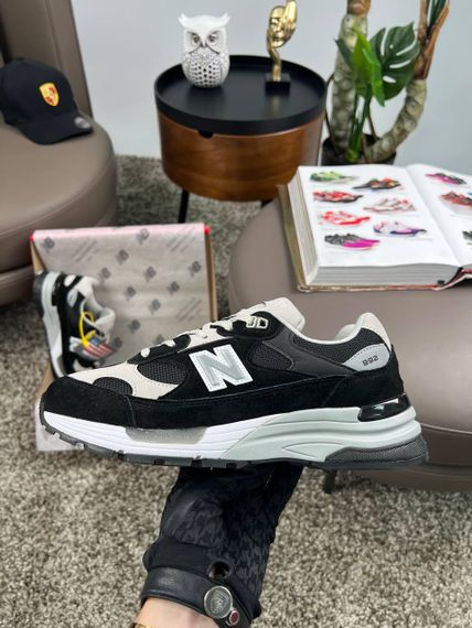 Чоловічі кросівки New 992 Black Beige (топ якість) A4407 42 27