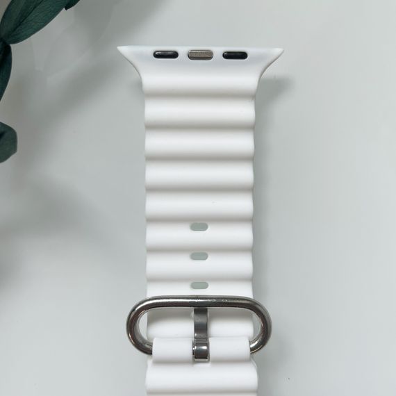 Силіконовий ремінець для Smart Watch Ocean Band 42/44/45/49 (Білий)