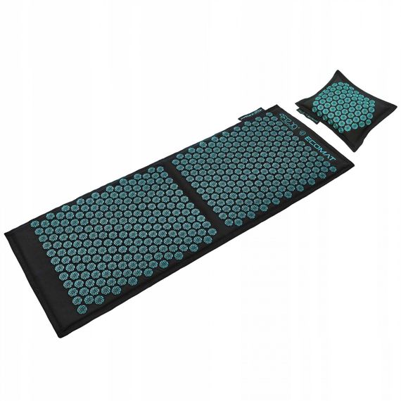 Килимок акупунктурний з подушкою 4FIZJO Eco Mat XL Аплікатор Кузнєцова 4FJ0514 Black/Blue (P-5907739317452) | Зображення 7