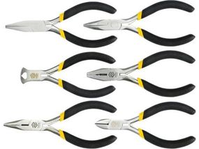 Набір плоскогубці щипці кусачки тонкогубці міні 6 штук VOREL-42309