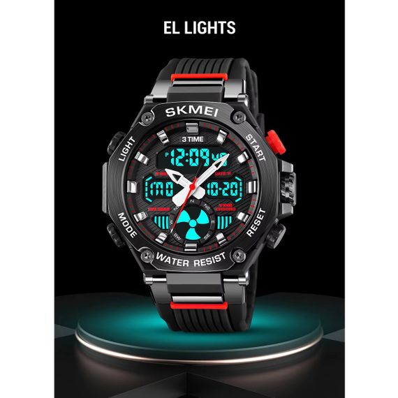 Военные часы для военнослужащих SKMEI 2223BK, Водонепроницаемое часы для кемпинга и отдыха EO-80 | Зображення 2