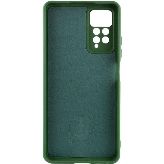 Чохол TPU GETMAN Liquid Silk Full Camera для Xiaomi Redmi Note 11 Pro 4G/5G / 12 Pro 4G Зелений / Dark green | Зображення 1