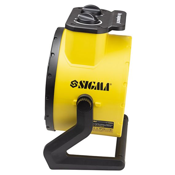 Електрична теплова гармата Sigma 3.0 кВт, площа обігріву 60 кв.м., чорний/жовтий (5359541) | Зображення 5