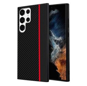 Чехол накладка Primolux CFC для Samsung Galaxy S22 Ultra (SM-S908) - Black&Red