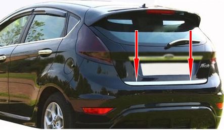 Кромка багажника (нерж.) Carmos - Турецька сталь для Ford Fiesta 2008-2017 рр | Зображення 2