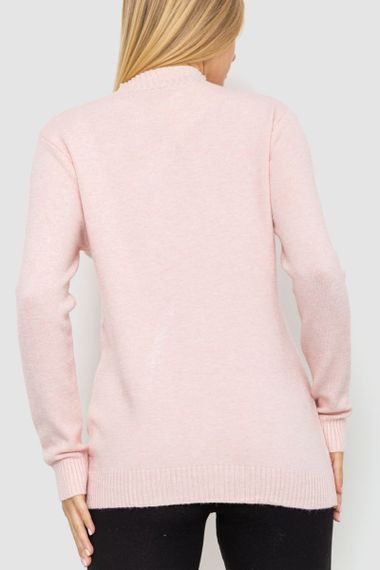 Светр жіночий, колір світло-рожевий, 221R20PCS10 | Зображення 3