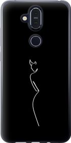 Чехол на Nokia 8.1 Силуэт1 "4590u-1620-17620"