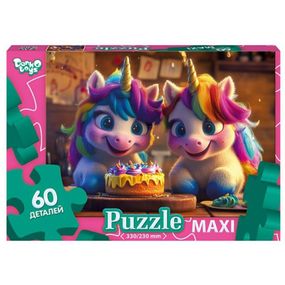 Пазл классический "Единороги" Mx60-11-06, 60 элементов