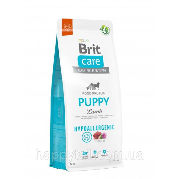 Гипоаллергенный корм Brit Care Dog Hypoallergenic Puppy (ягненок и рис), 12 кг