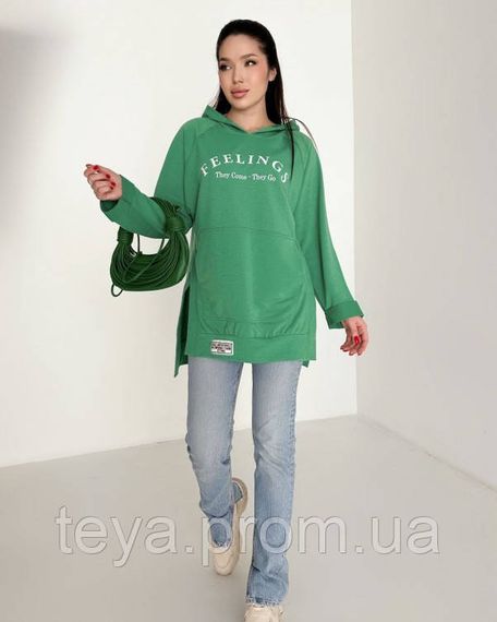 Толстовка колір зелений розмір 3XL FI_006997 | Зображення 2