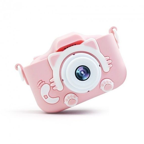 Протиударний цифровий дитячий фотоапарат іграшка, відеокамера Котик Smart Kids Camera 3 Series | Зображення 4