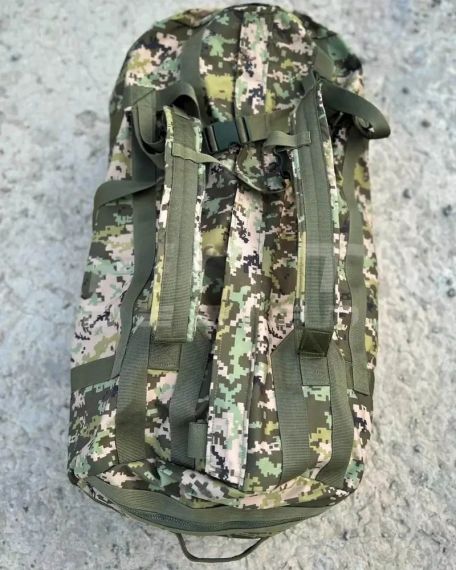 Военная сумка-рюкзак пиксель, 110 л | Зображення 1