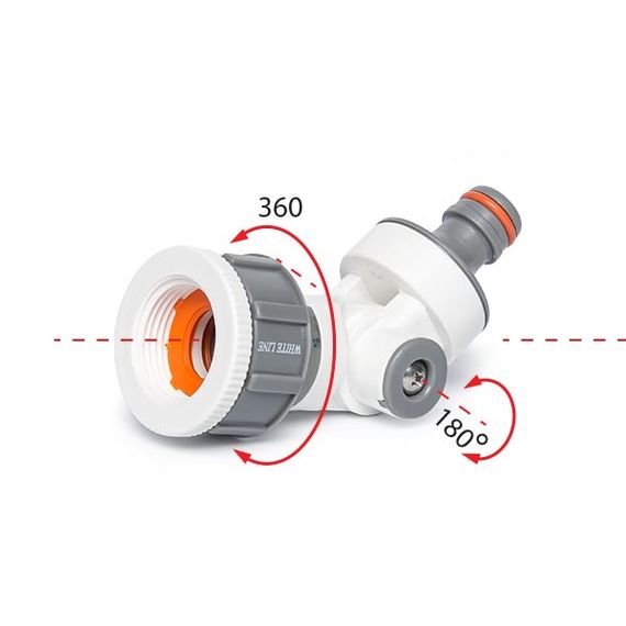 Адаптер обертовий Bradas на кран з внутрішньою різьбою 1"-3/4" WL-2194 | Зображення 1