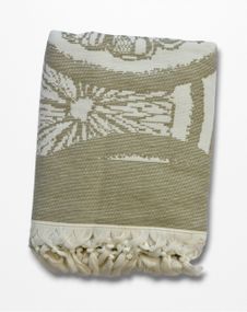 Полотенце пляжное пештемаль Pupilla 90 х 170 см, Limon Bej