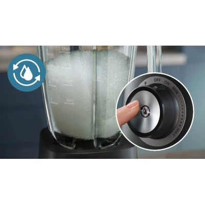 Блендер Philips стаціонарний Series 5000, 1200Вт, чаша-2000мл, скло, склянка в ко (HR3041/00) | Зображення 2