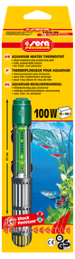 Обігрівач для акваріума Sera Precision Aquarium Heater з терморегулятором 100 Вт 22 см 08720