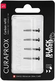 Набір йоржиків Curaprox Black is White refill CPS Carbon S, 4 шт.