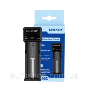 Зарядное устройство LiitoKala Lii -100C для аккумуляторной батарееки, универсальное, павербанк