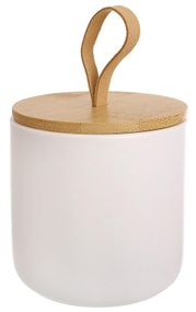 Банка керамічна Ceram-Bamboo 550мл з бамбуковою кришкою