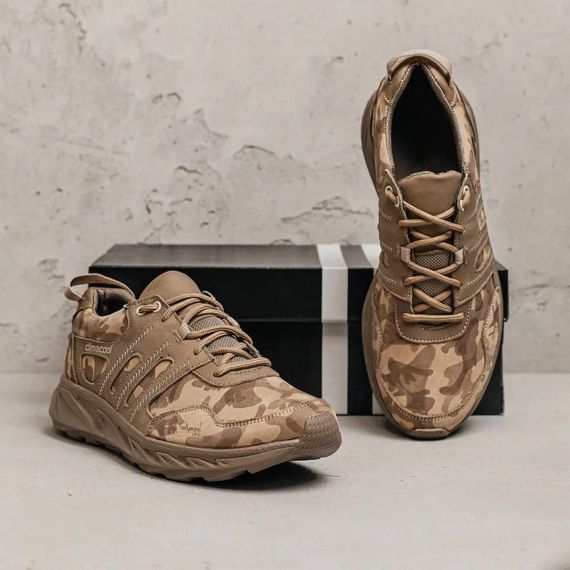 Демісезонні кросівки Adidas колір камуфляж, койот | Зображення 5