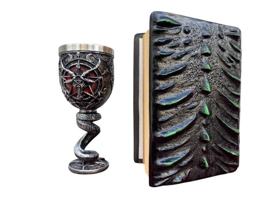 Подарунковий набір Келих 3D Бафомет і Блокнот 3D «Око Лісового Дракона» | Зображення 1