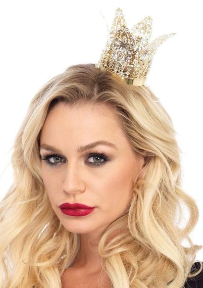 Корона мініатюрна Leg Avenue золотиста Filigree crown sexstyle